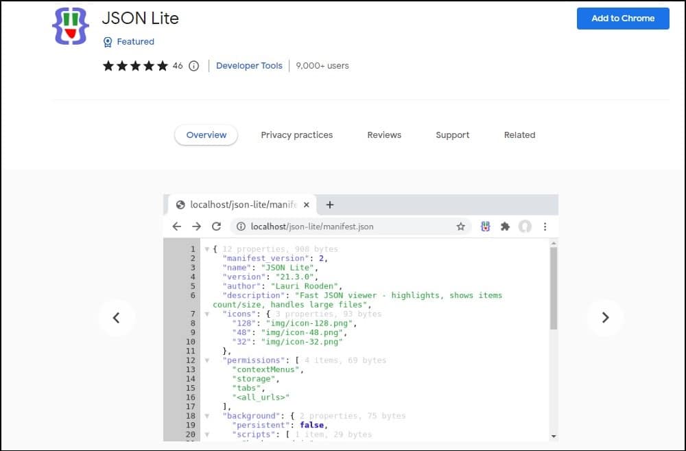 JSON Lite overview