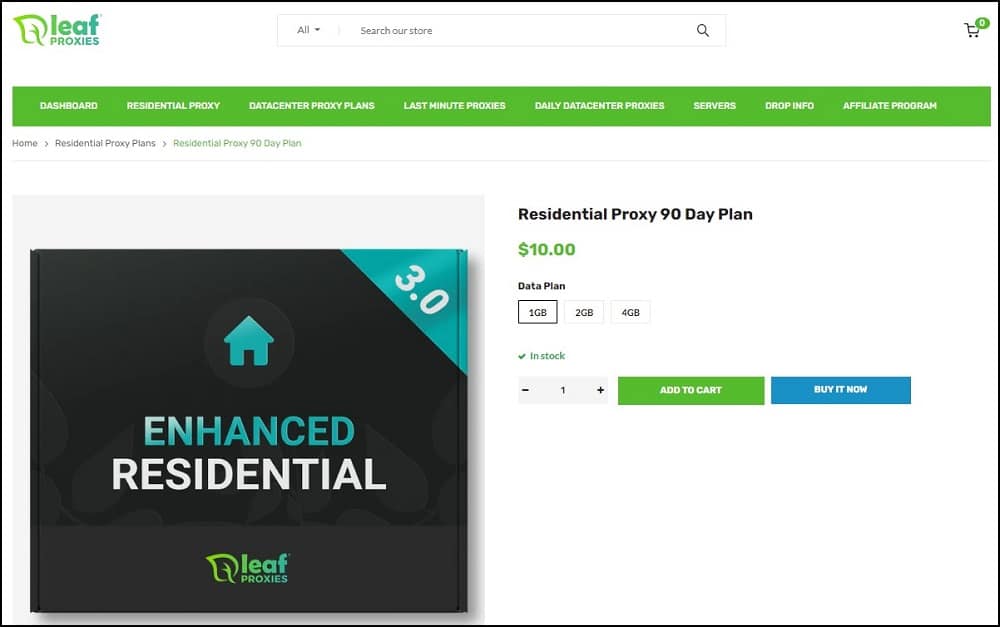 Leaf Proxies Residential Proxies Overview