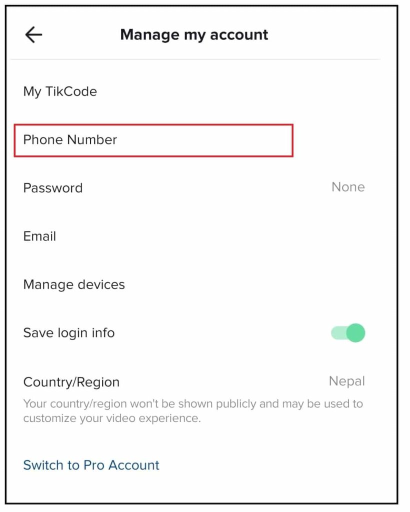 Link Your Phone Number