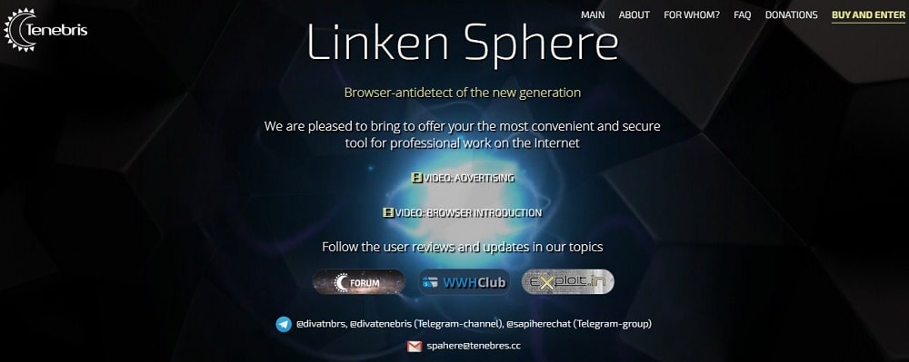 Linken Sphera Homepage