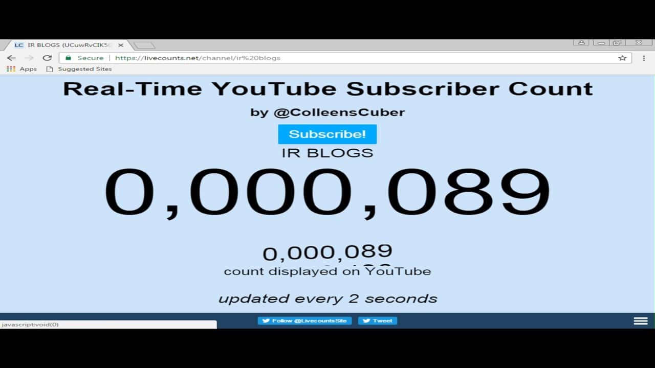 LiveCounts subscriber