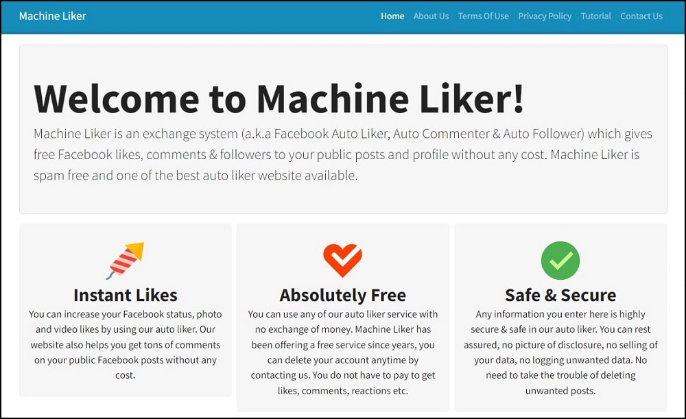 Machine Liker as a Facebook Auto Liker App
