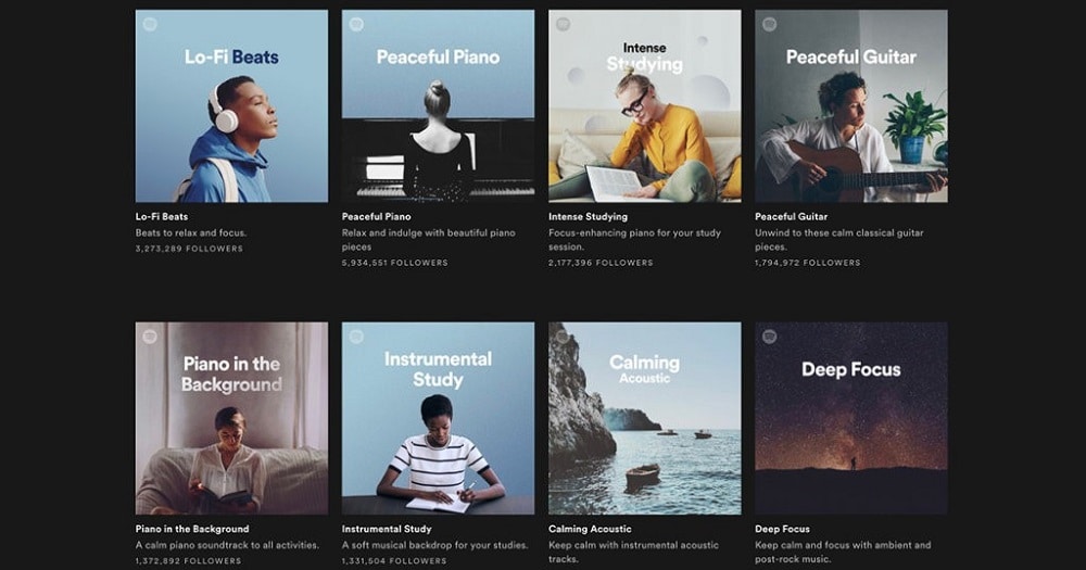 Many Playlists are on Spotify