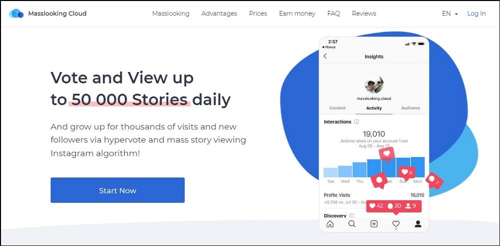 Masslooking cloud Homepage