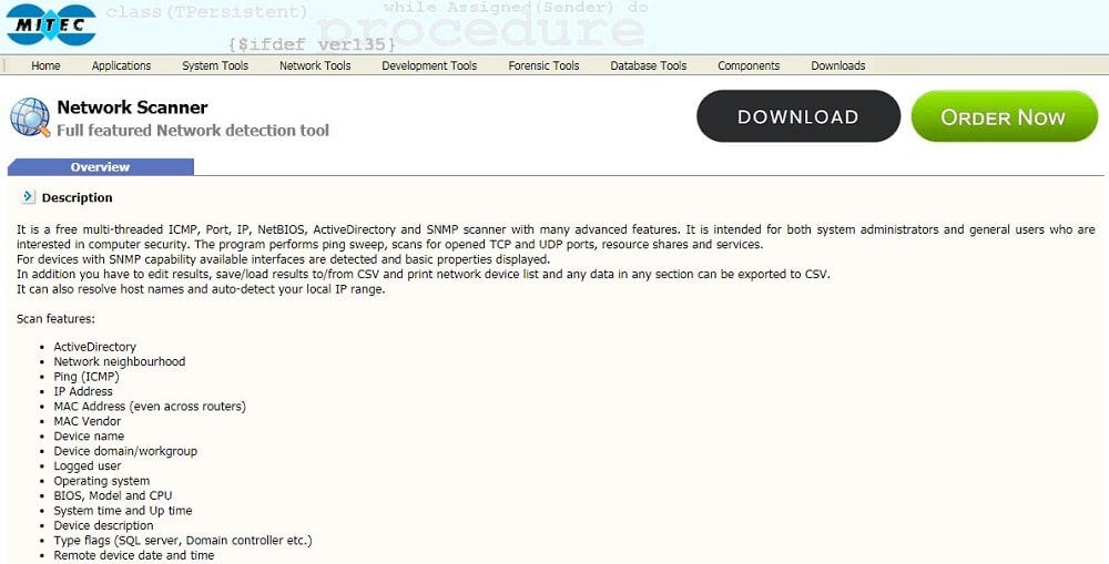 Mitec Network Scanner