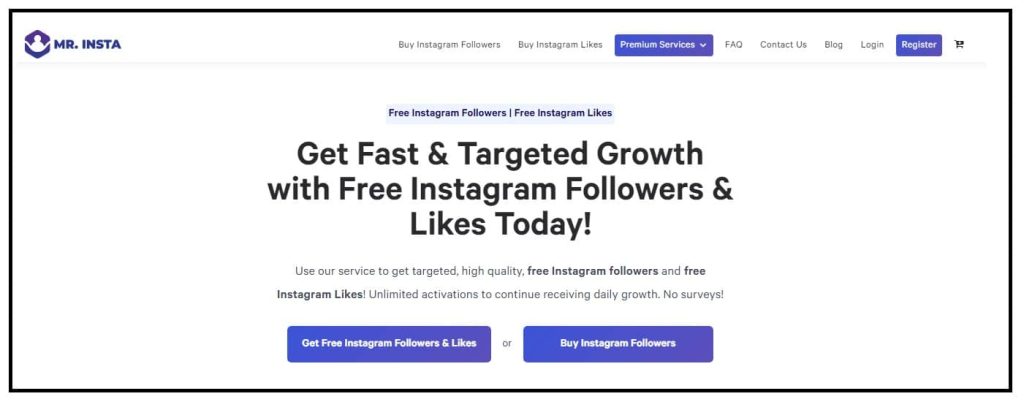 Mr Insta is the only service that is different