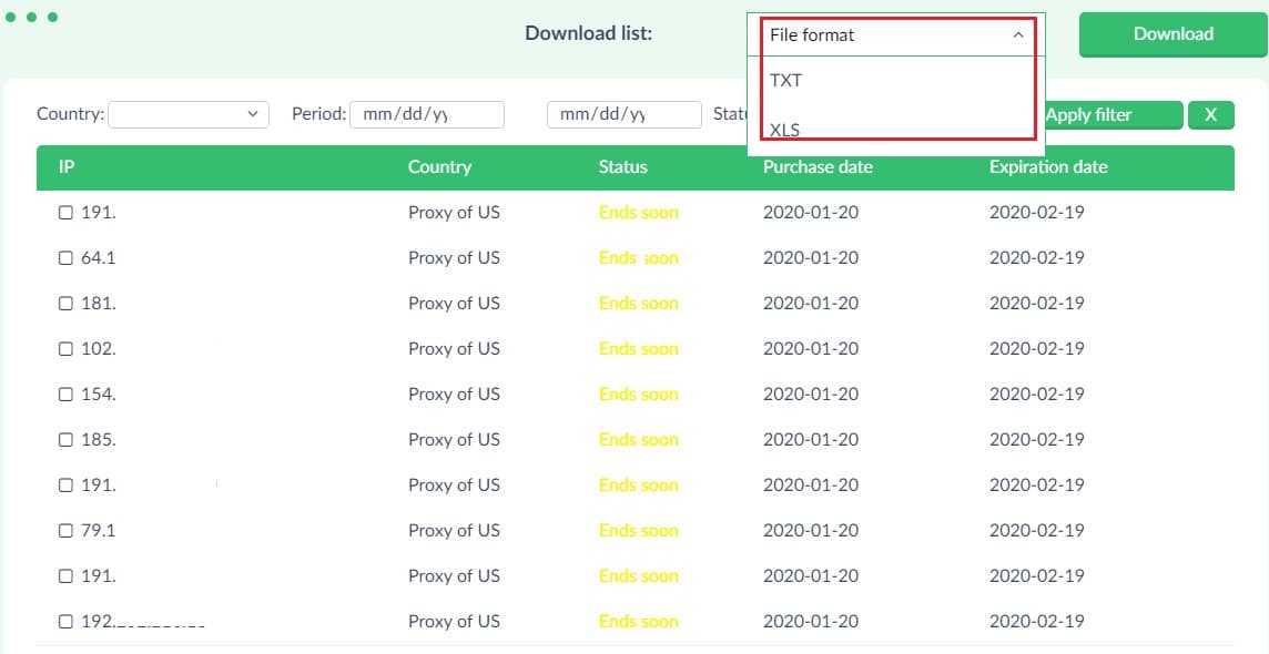 My proxy-seller proxies