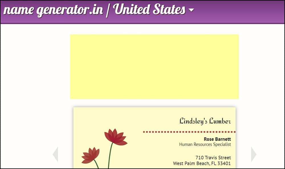 Namegenerator Overview