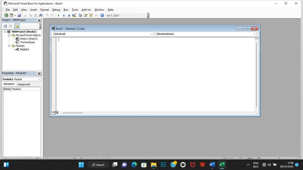 New Module should look
