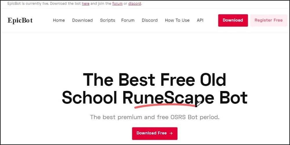 Official EpicBot website