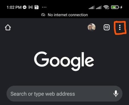 On your Chrome browser