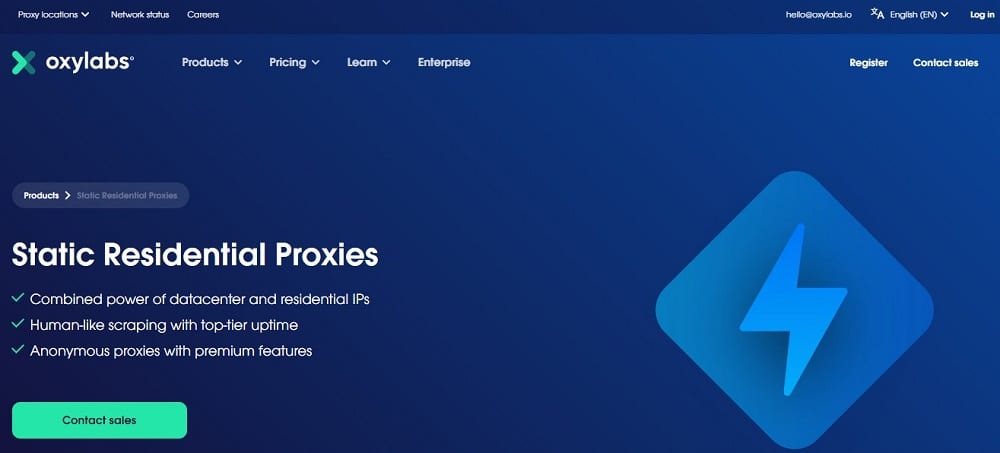 Oxylabs Static IPs