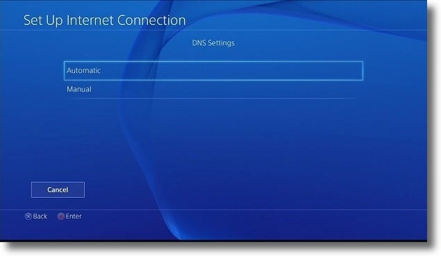 PS4 Domain Name System