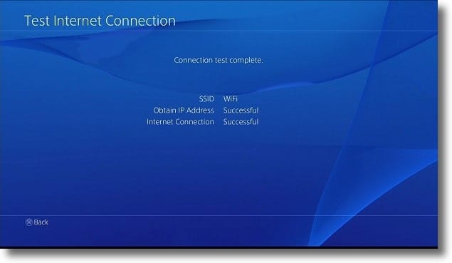 PS4 final setting