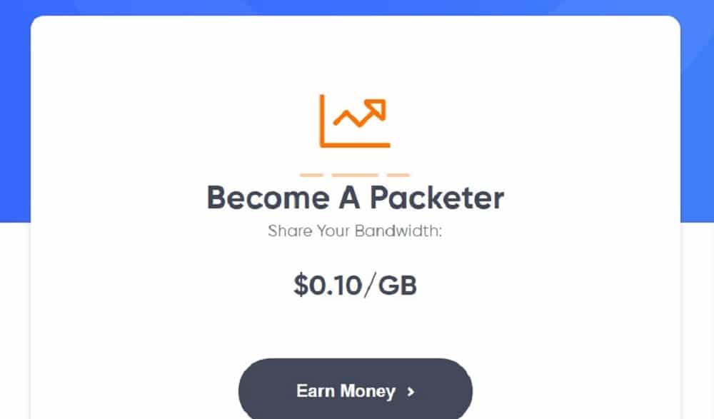 PacketStream Earning