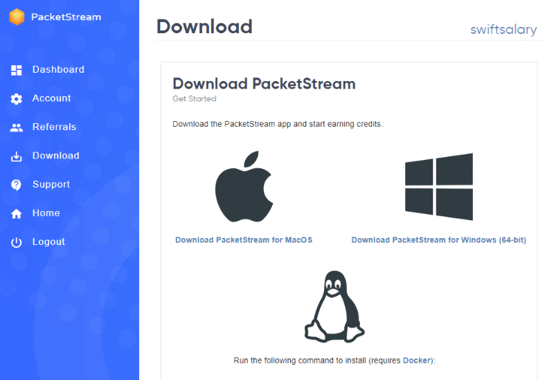 PacketStream download