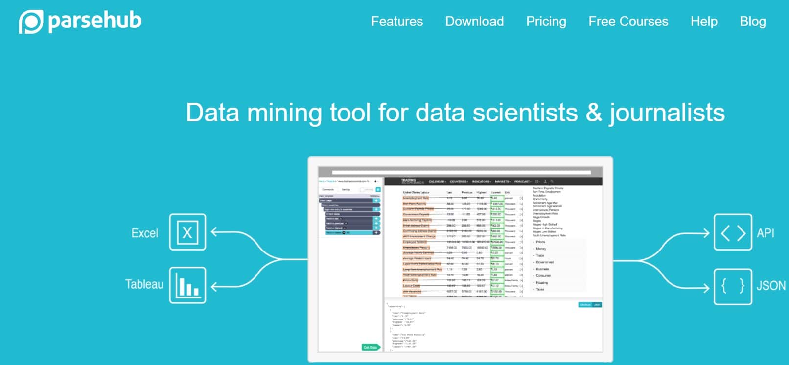ParseHub Data Extraction Methods