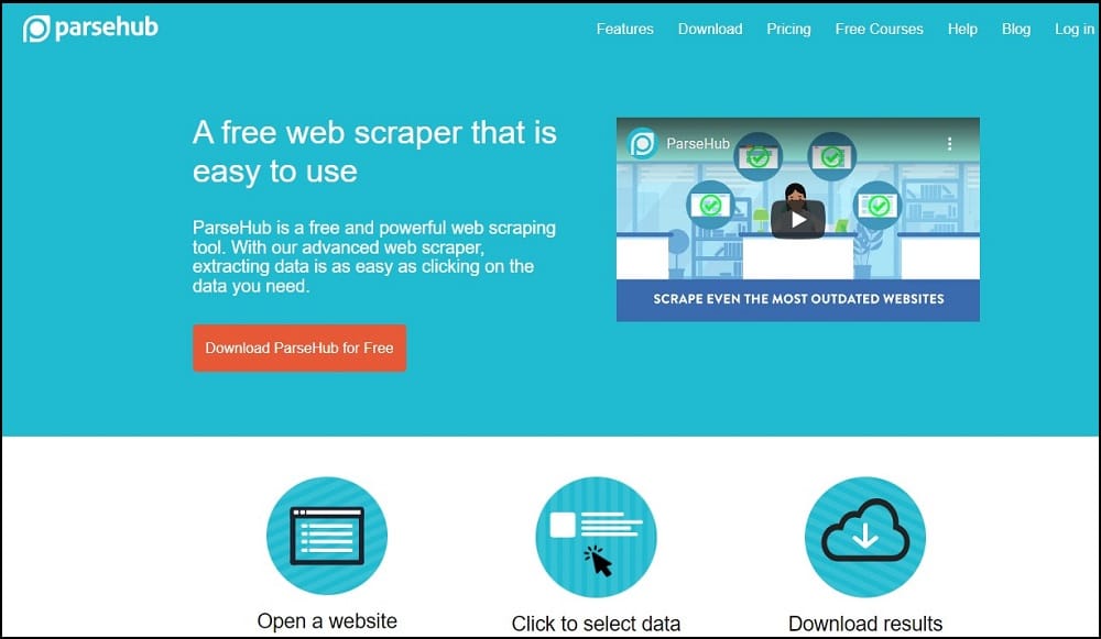 ParseHub for Online Web Crawler Tools