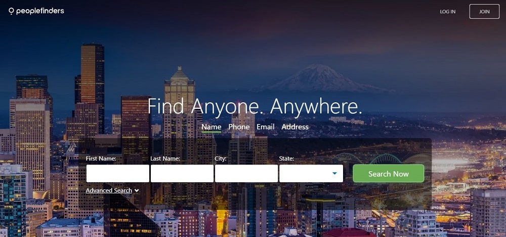 PeopleFinders Homepage