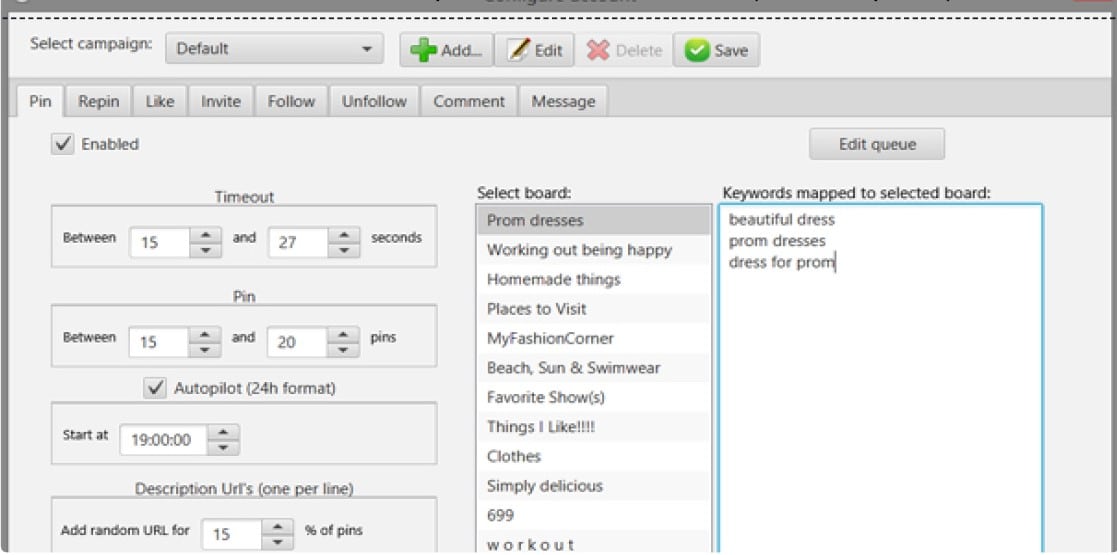Pinbot for full service suite