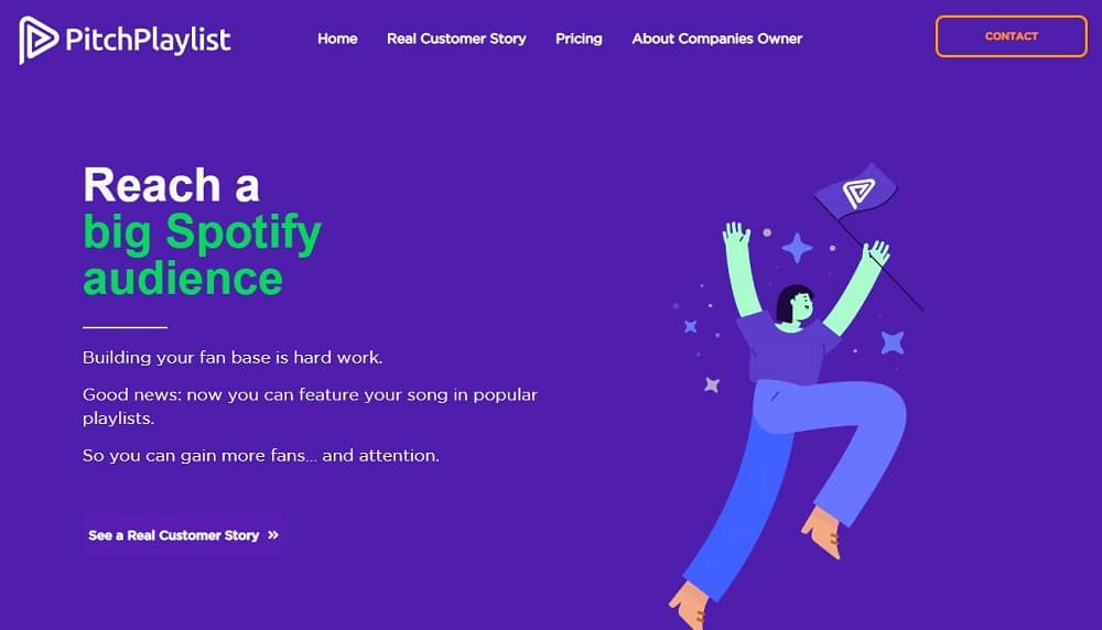 Pitch Playlist Homepage