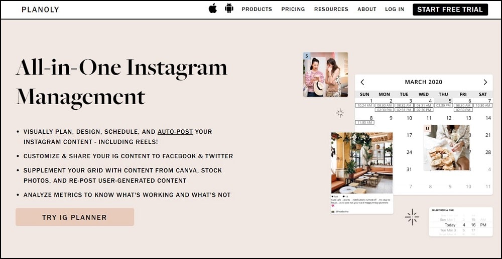 Planoly for Instagram Schedulers