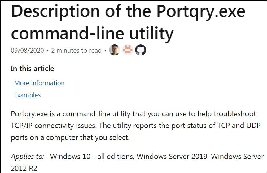 Portqry
