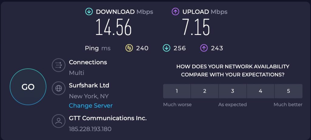 Porxy-IPV4 Proxy Speed Performance with the proxies configured