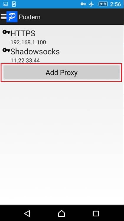 Postern Add Proxy