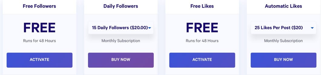 Price of Mr Insta
