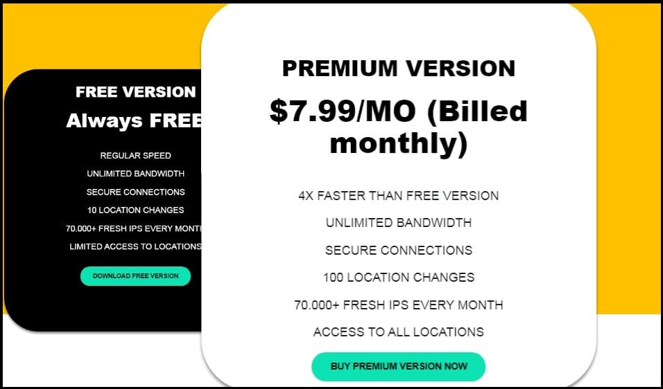 Pricing of Tuxler VPN