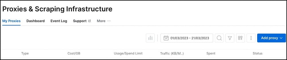 Proxies and Scraping Infrastructure