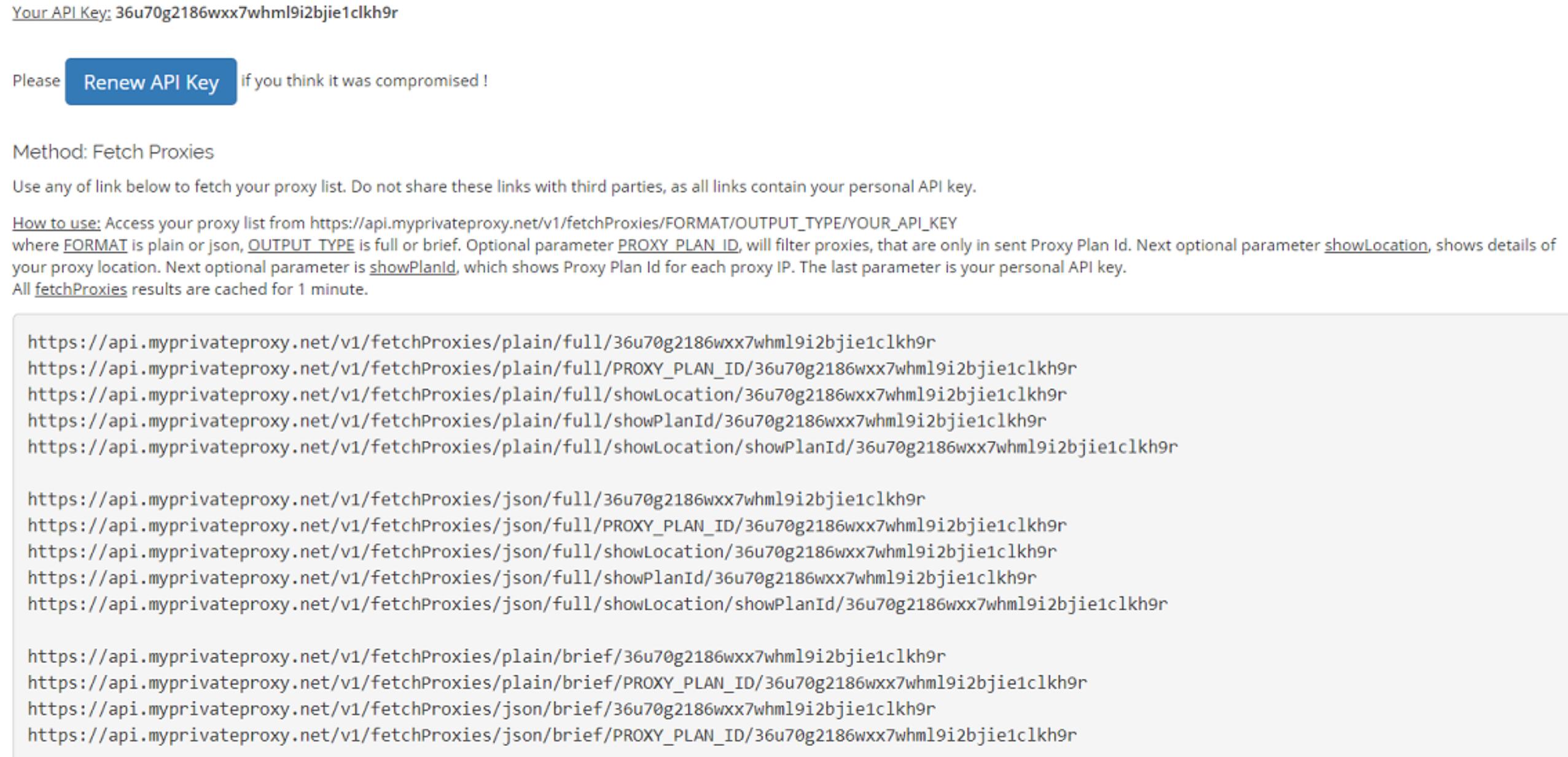Proxy API
