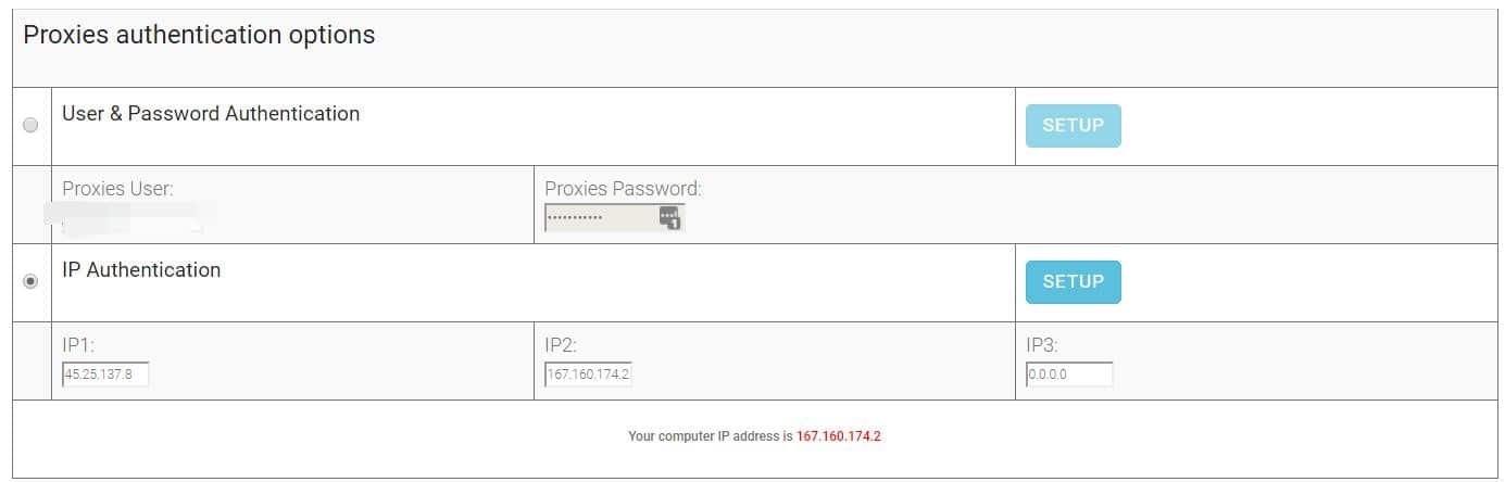 Proxy Authentication