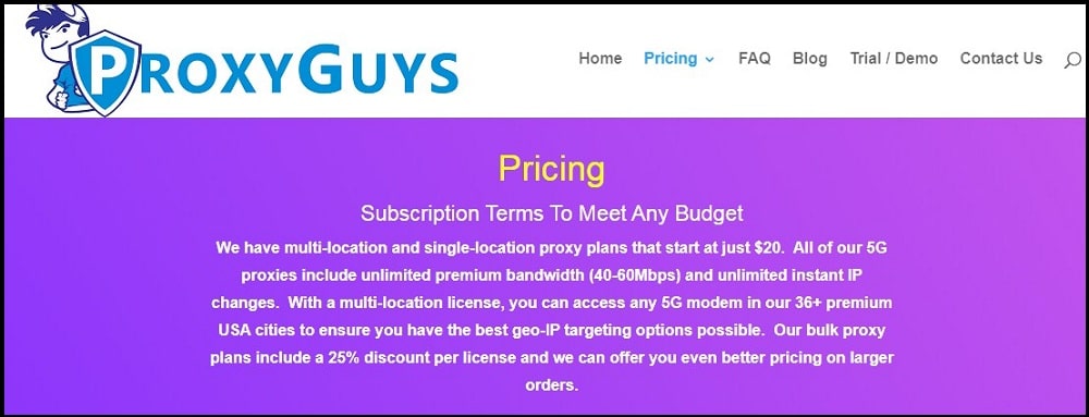 Proxy Guys Static IPs