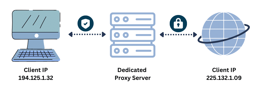 Proxy IP address hidden