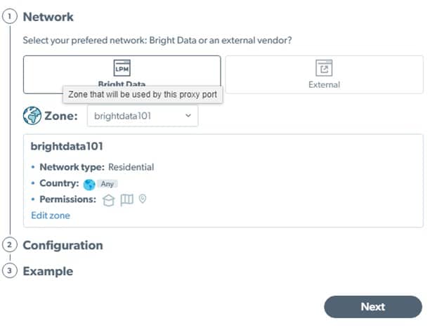 Proxy Netwark of Bright Data