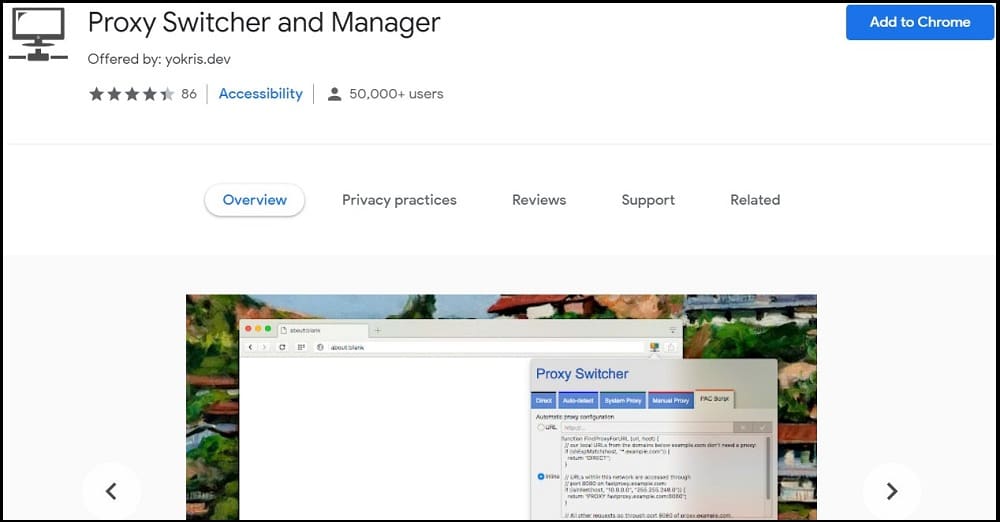 Proxy Switcher and Manager