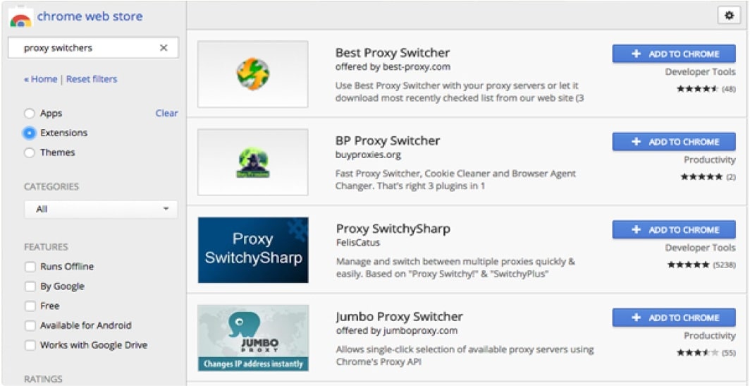 Proxy Switchers