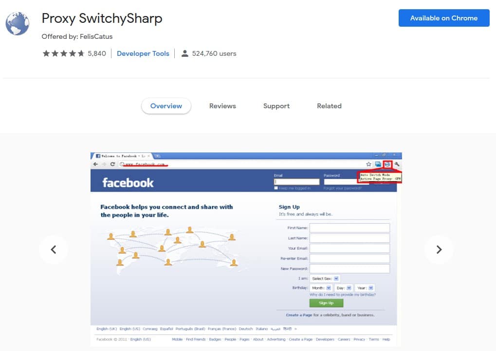 Proxy SwitchySharp