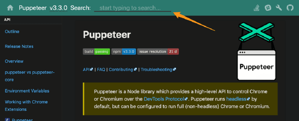 Puppeteer Homepage