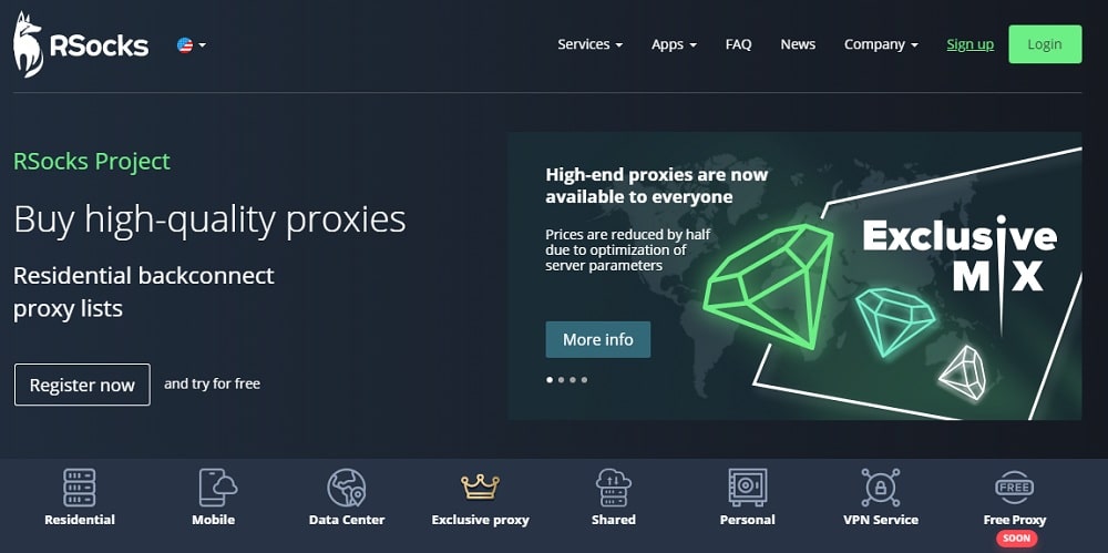 RSocks Proxies Residential
