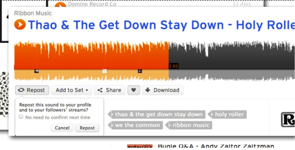 Repost Their Track