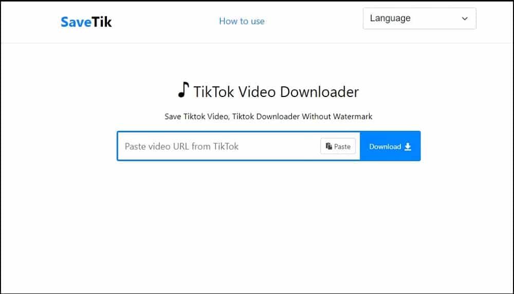 SaveTik overview