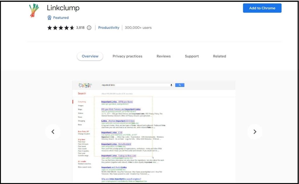 Scraping Google Search Results Using Browser Extensions