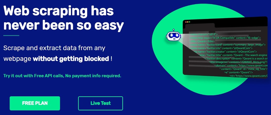 Scrapingbot api Overview