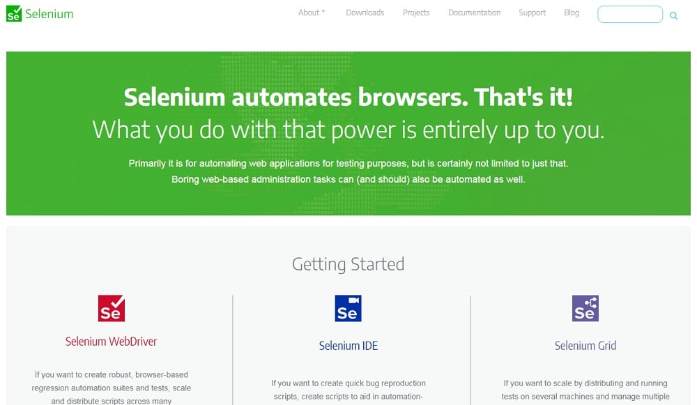 Selenium Automates Browsers