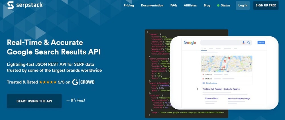 Serpstack for SERP API