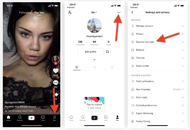 Settings and Privacy
