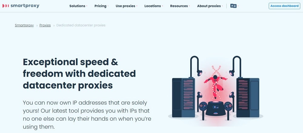 Smart Proxy dedicated datacenter overview